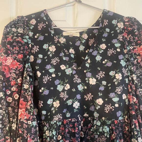 Love Shack Fancy Paris Ruffled Floral Mini Dress SZ 4 - Picture 8 of 16